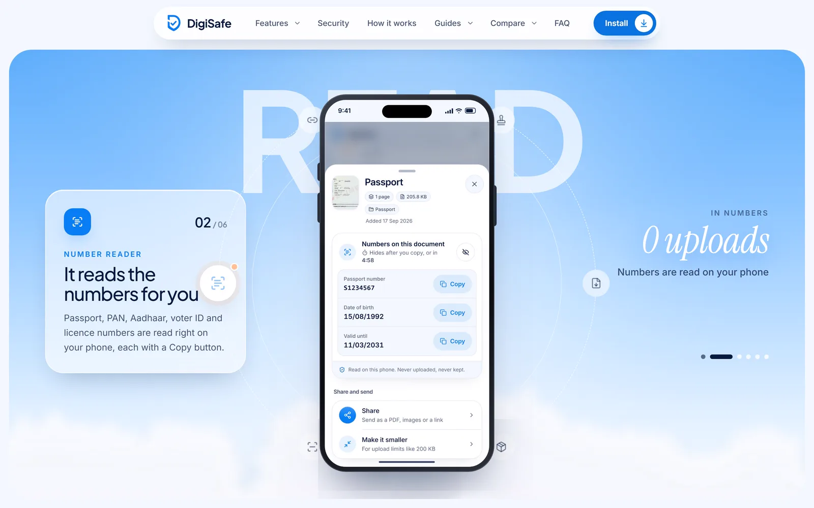 DigiSafe: It reads the numbers for you