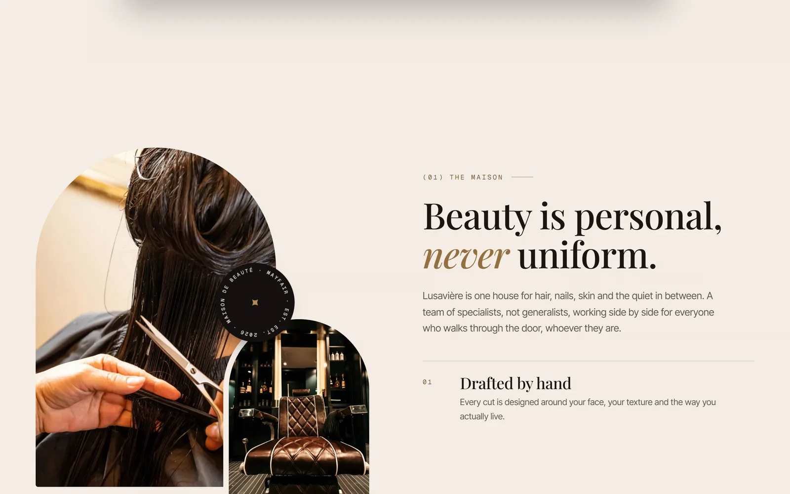 Lusavière: Beauty is personal, never uniform