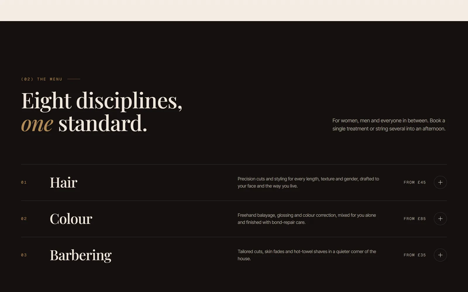 Lusavière: Eight disciplines, one standard